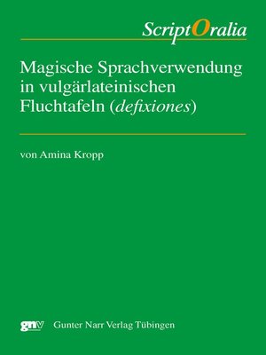 cover image of Magische Sprachverwendung in vulgärlateinischen Fluchtafeln (defixiones)